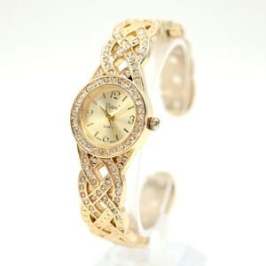 Vinen Gold Women's Watch with Crystal Accents